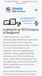 Mobile Screenshot of ananya-seo-services.com